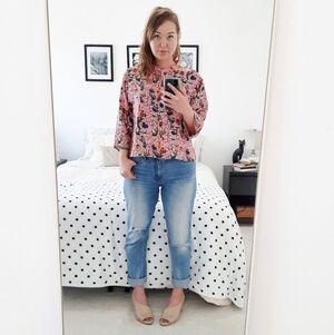 Natori Josie Thailand Print Blouse